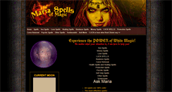 Desktop Screenshot of mariaspellsofmagic.com